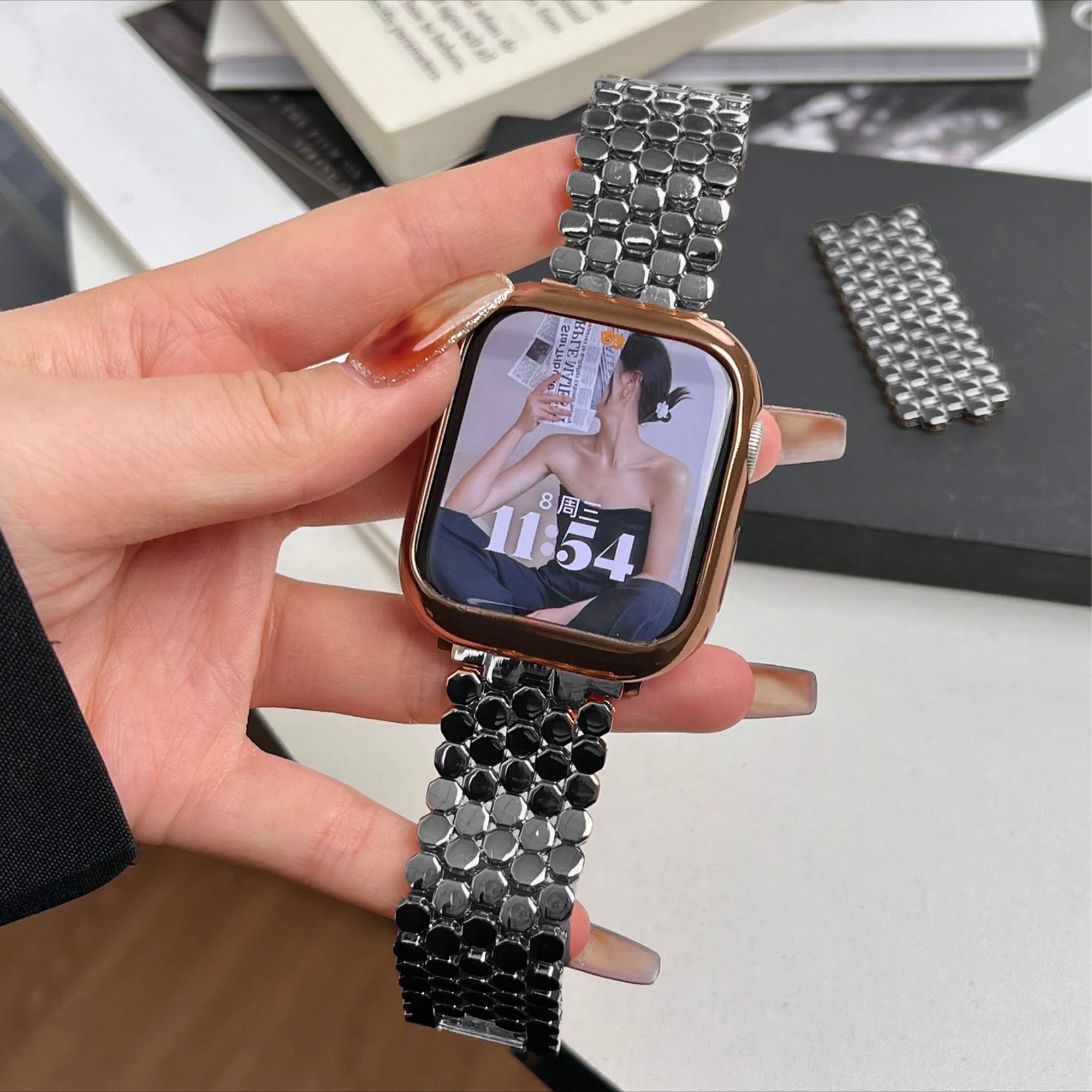 Apple Watch honey band - black