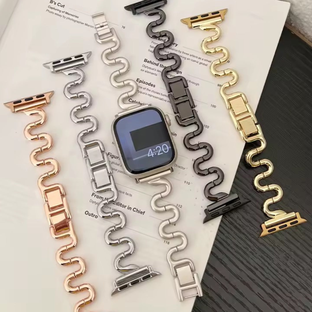 Apple Watch inspired snake strap - gold