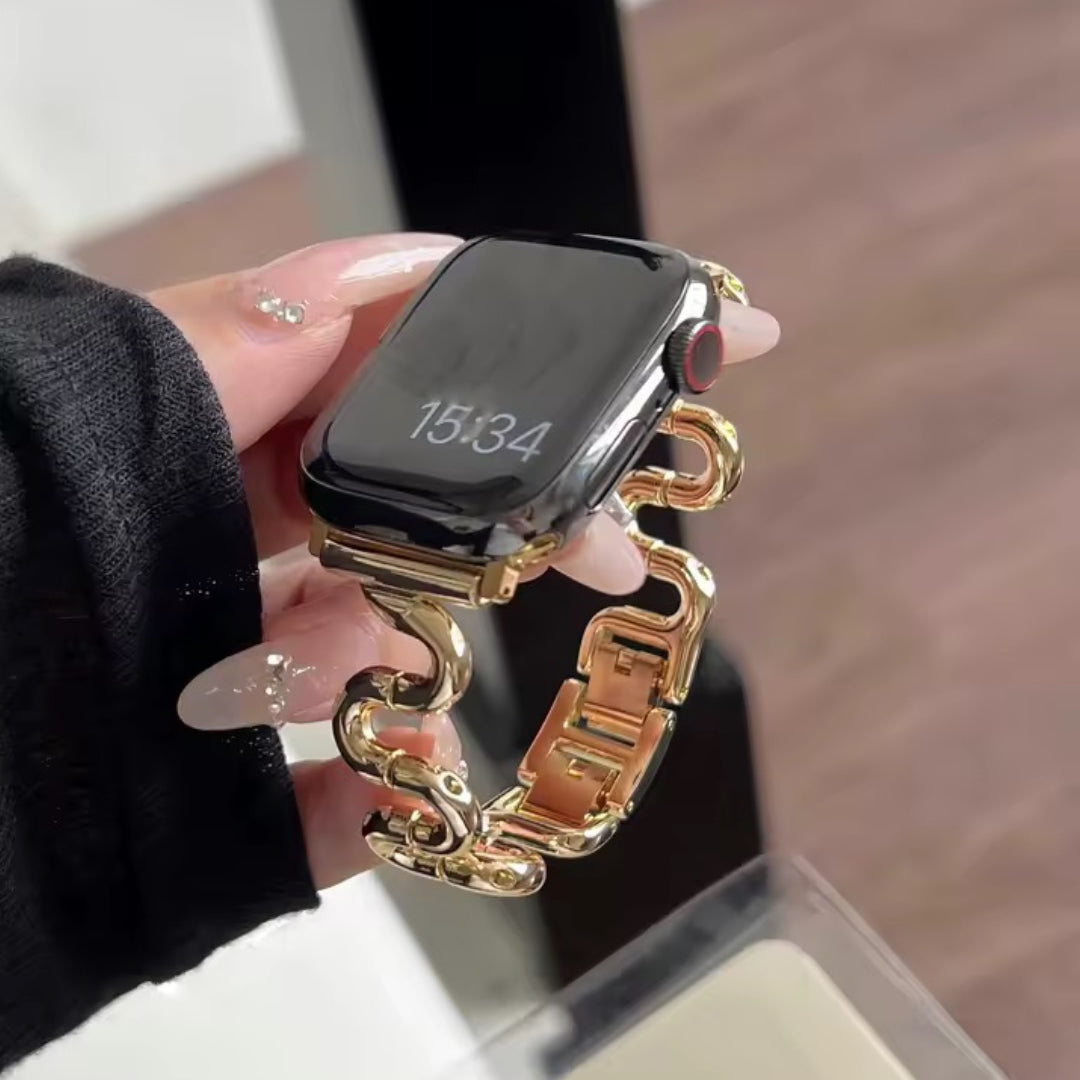 Apple Watch inspired snake strap - gold