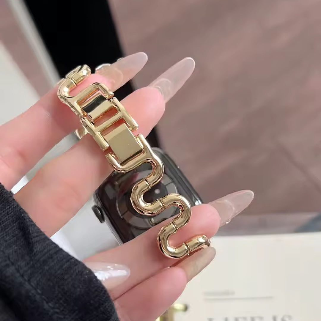 Apple Watch inspired snake strap - gold