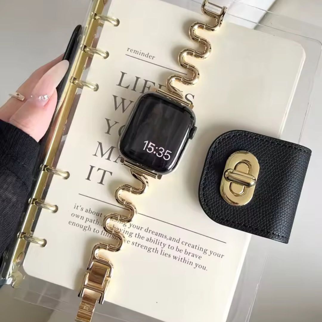 Apple Watch inspired snake strap - gold