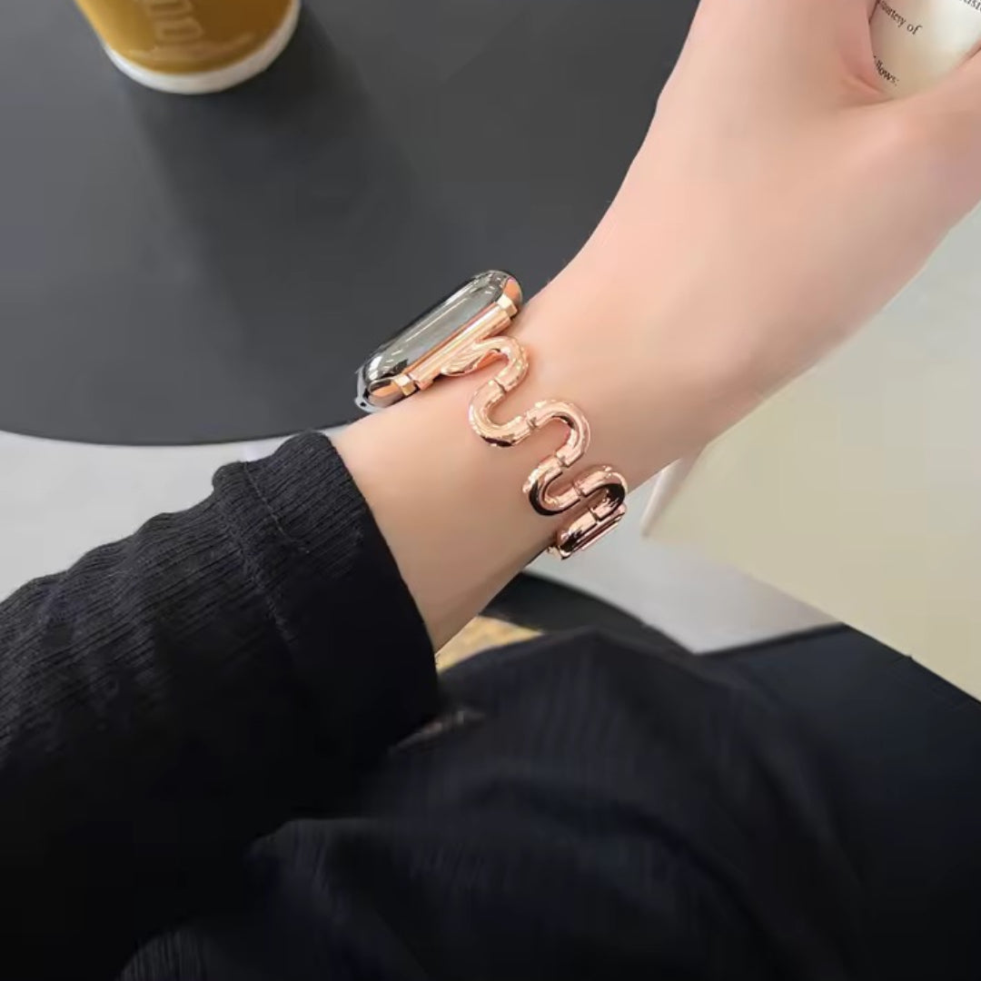 Apple Watch inspired snake strap - rose gold