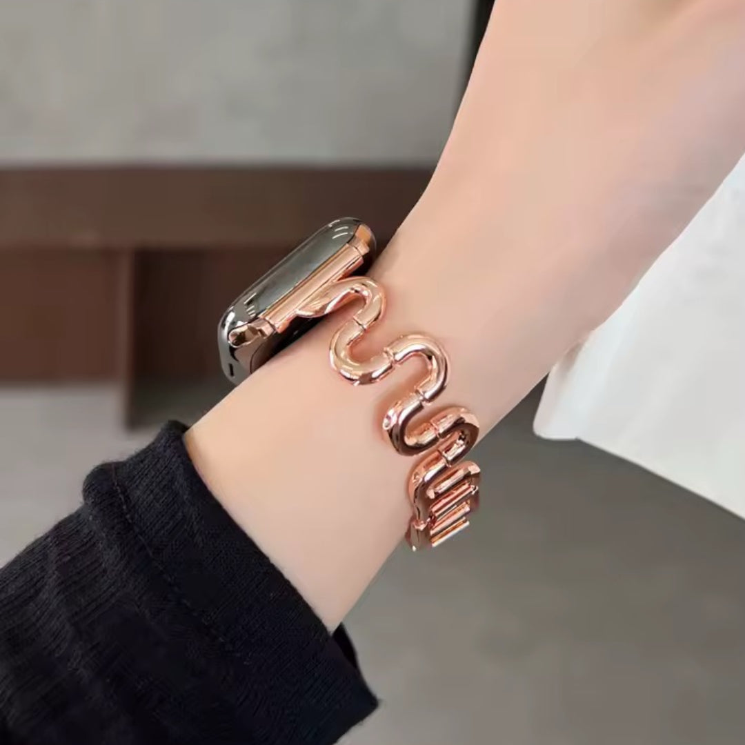 Apple Watch inspired snake strap - rose gold