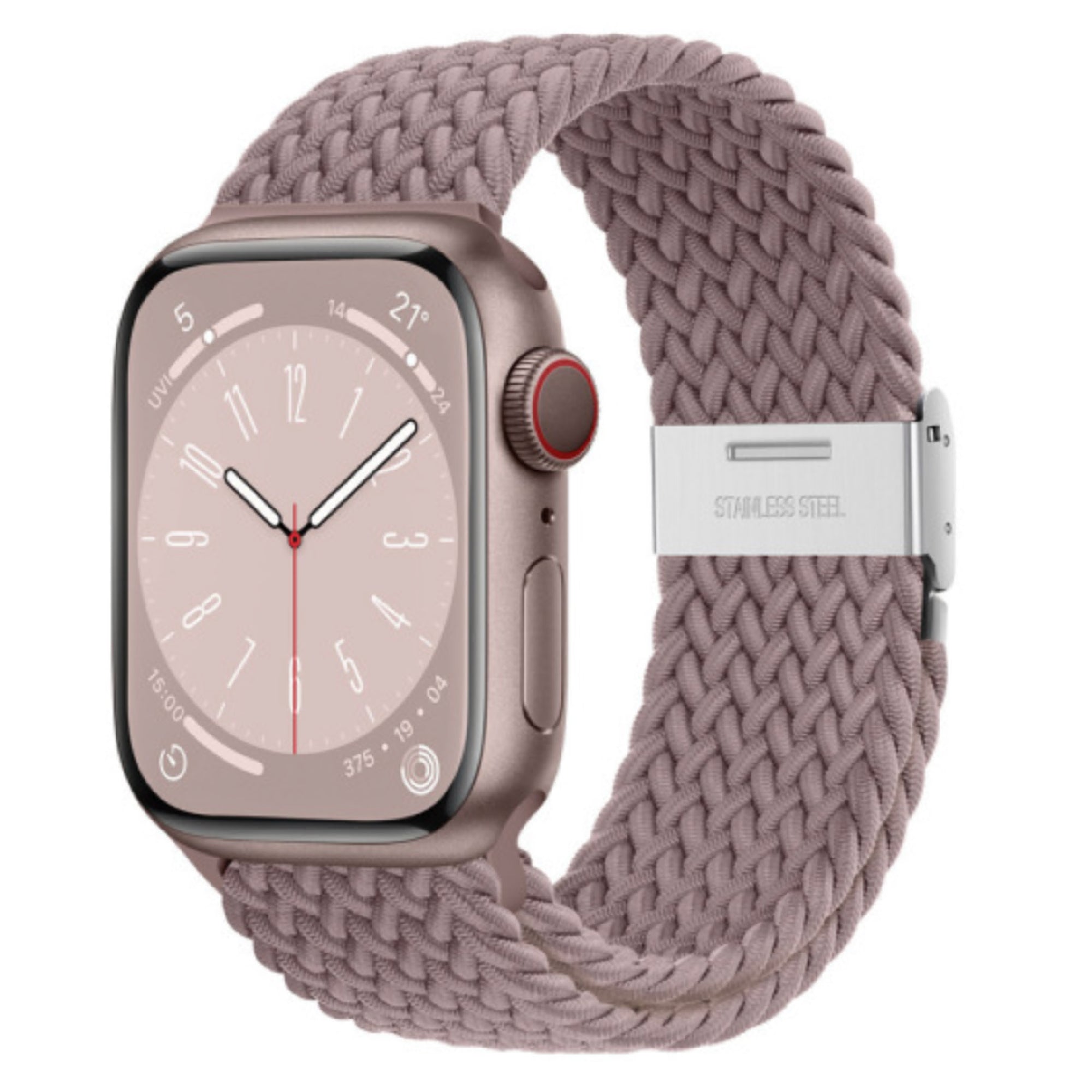 Apple Watch braided loop adjustable - smoke purple