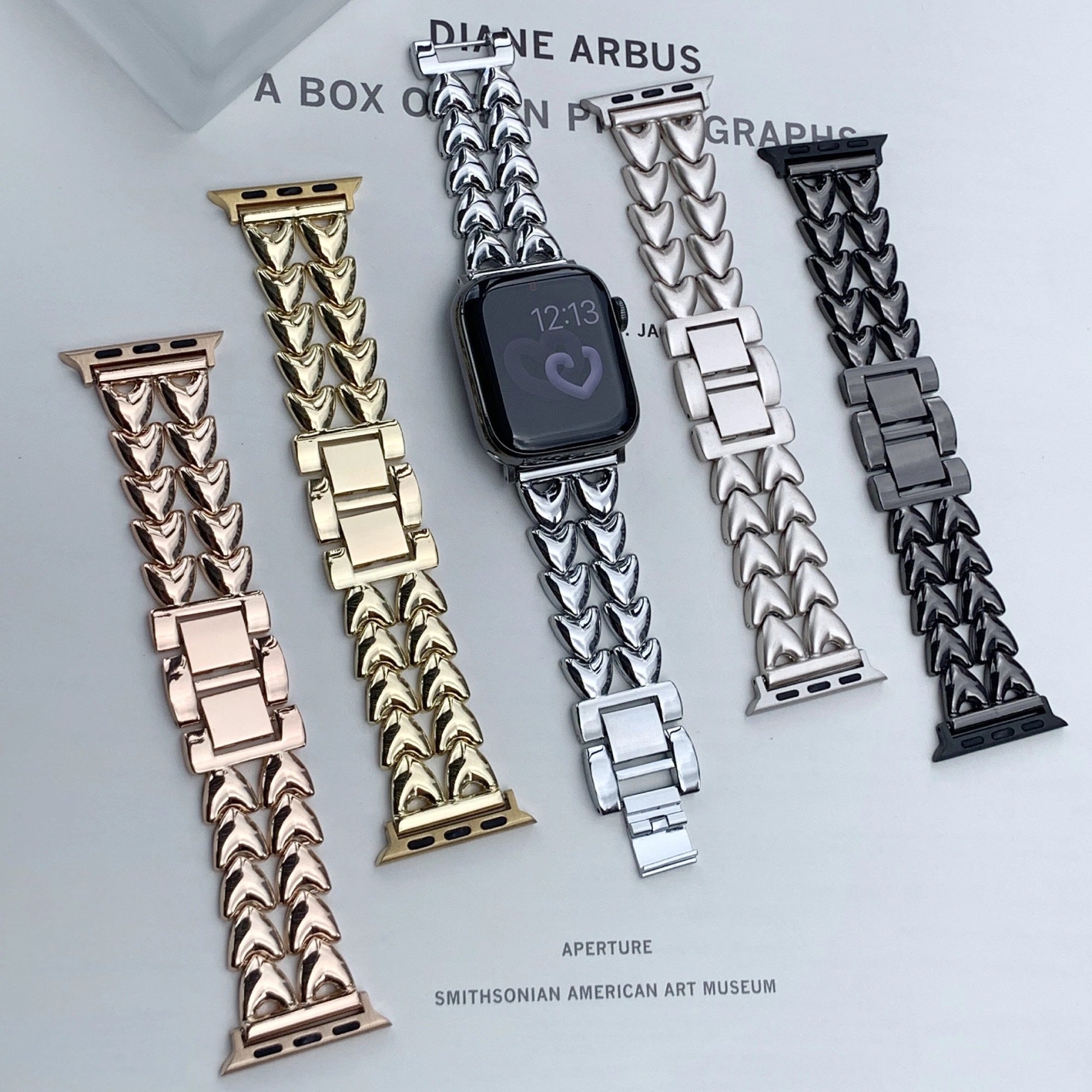 Apple Watch double love band - black