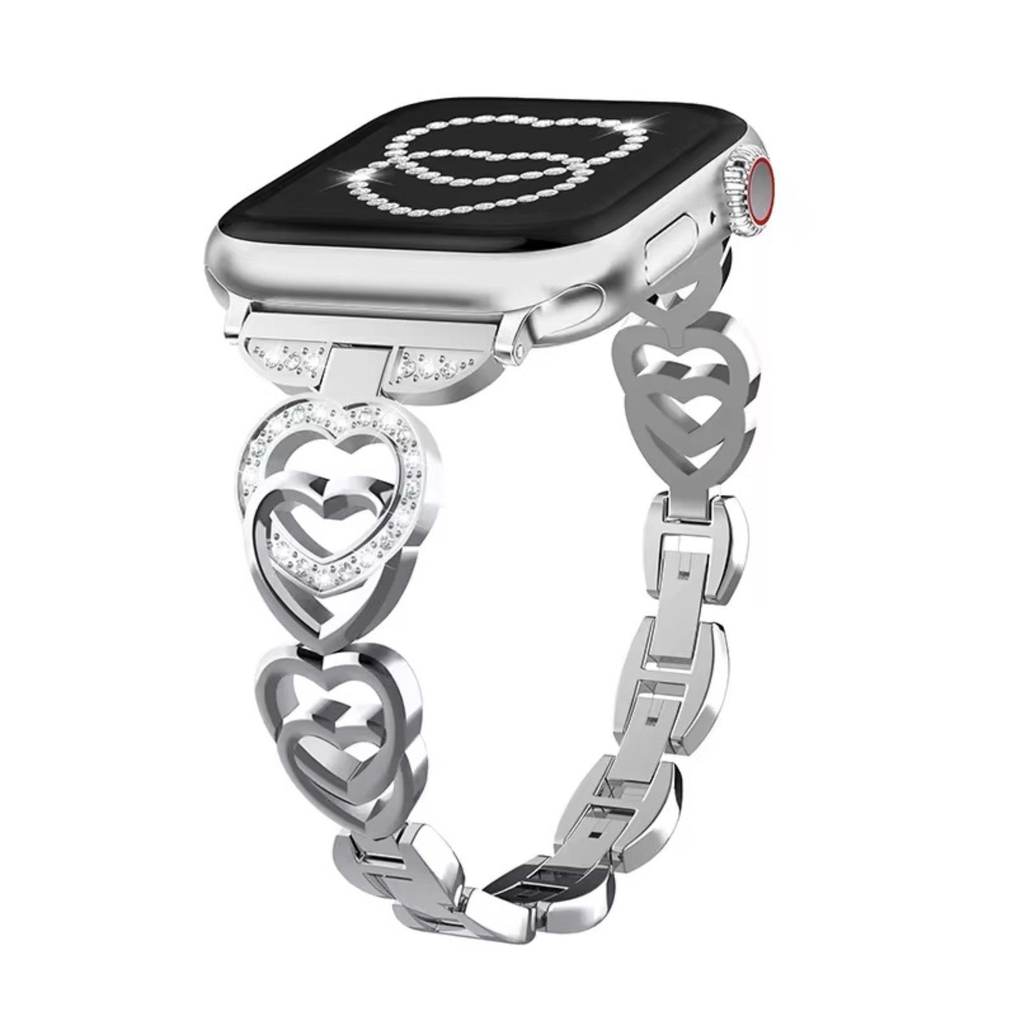 Apple Watch heart band - silver