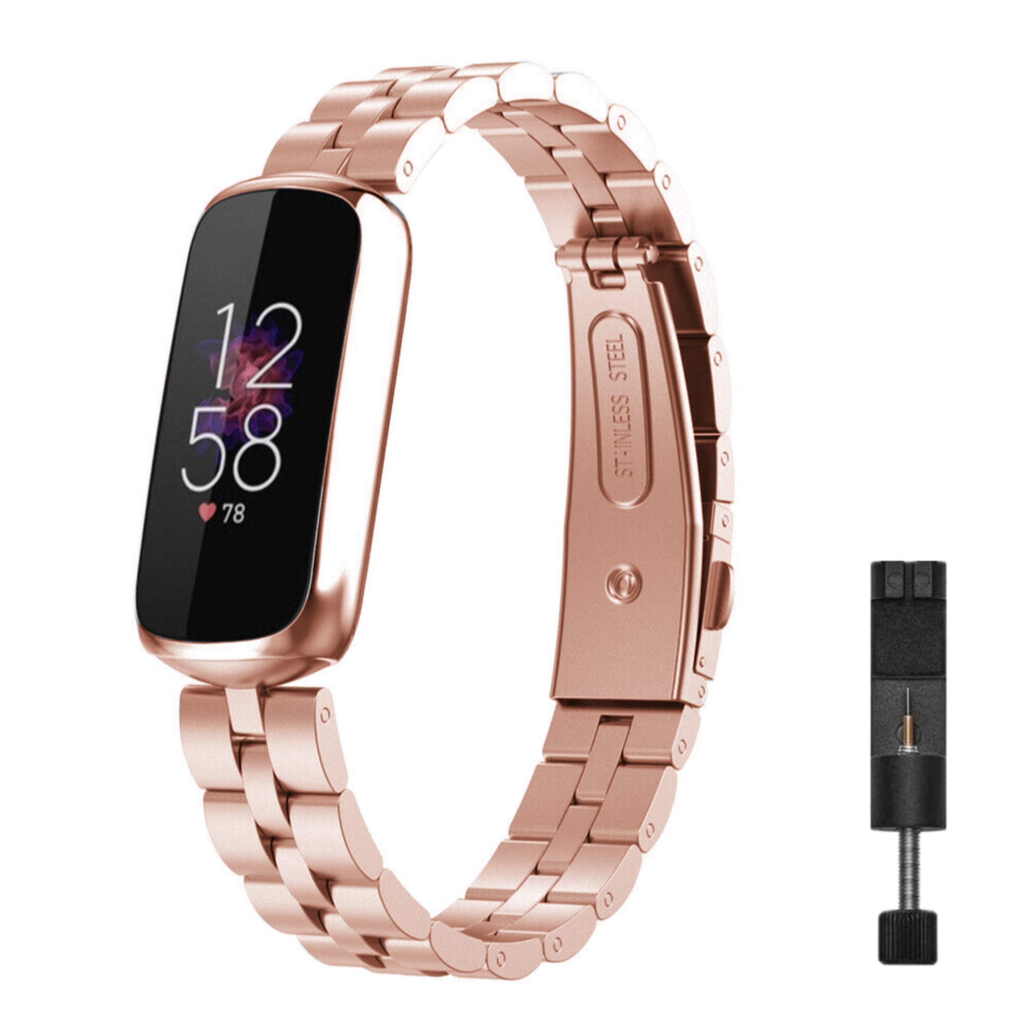 Fitbit Luxury steel strap - rose gold