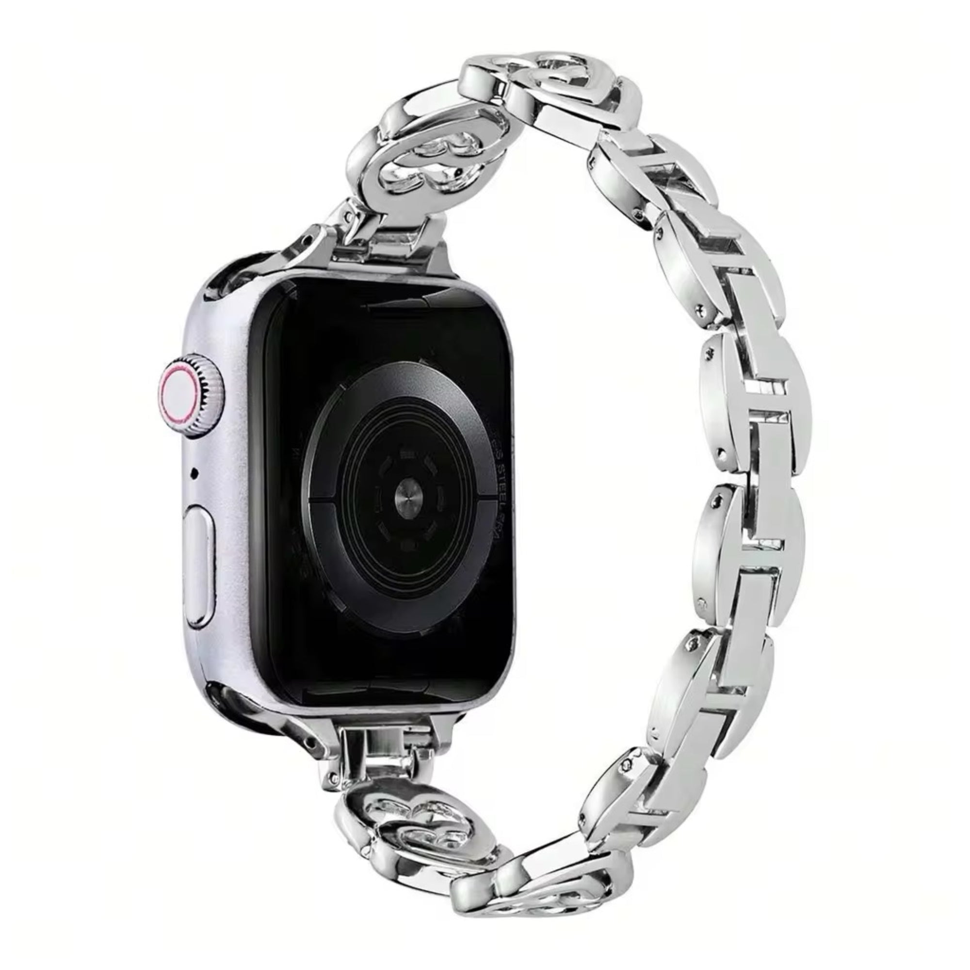 Apple Watch heart band - silver
