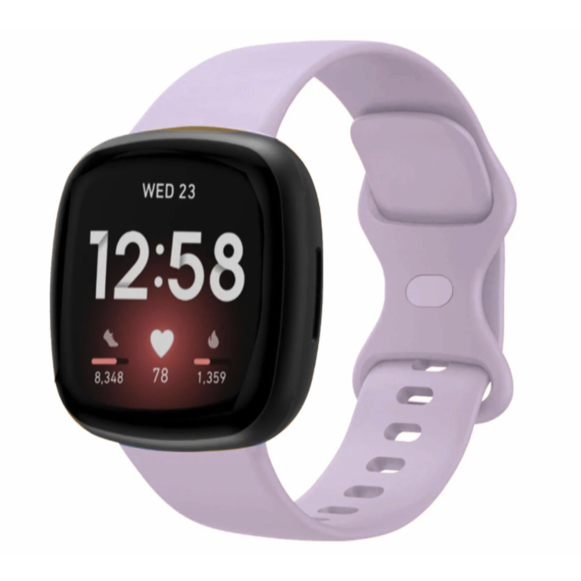 Fitbit Versa 3 / 4 / Sense silicone strap - purple