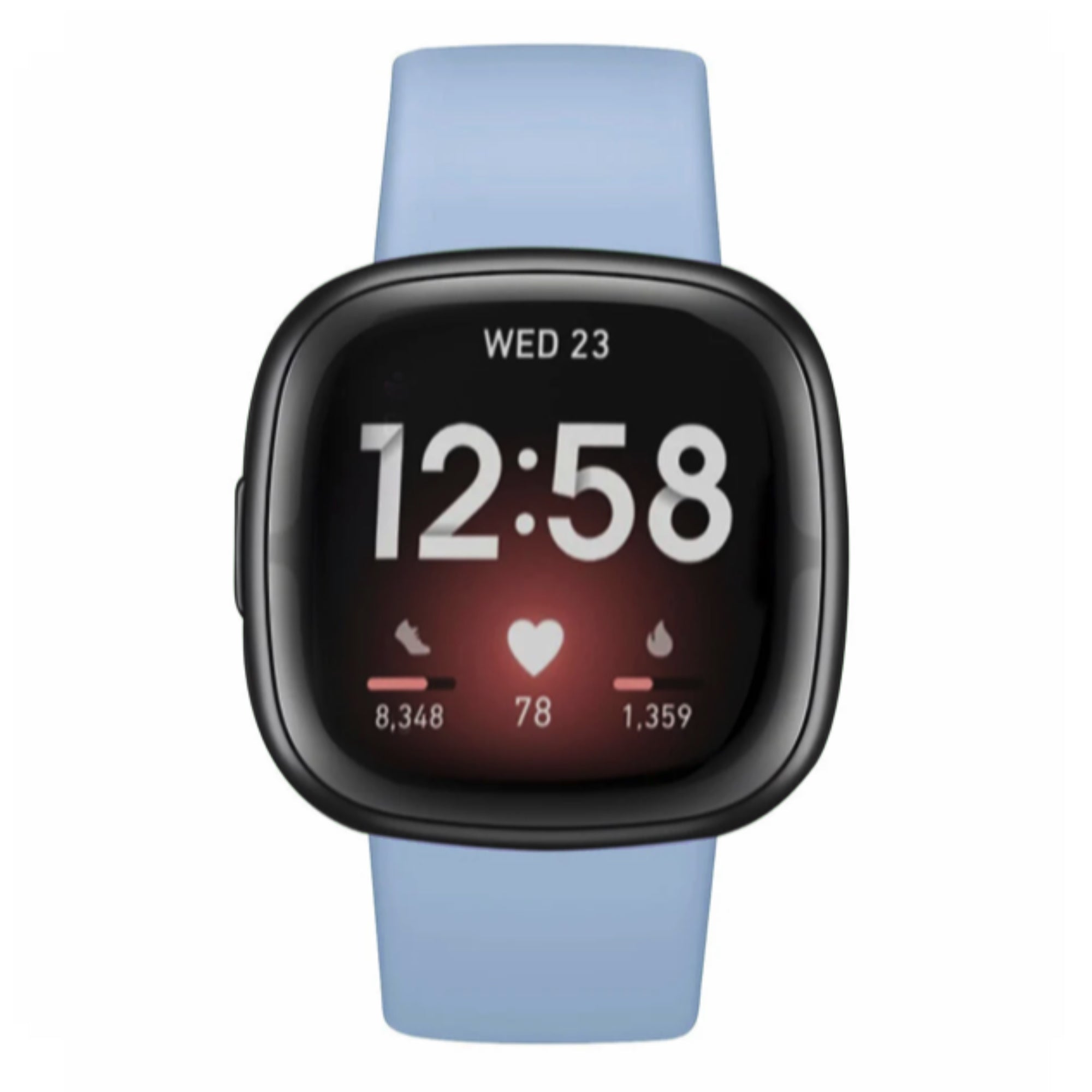 Fitbit Versa 3 / 4 / Sense silicone strap - light blue