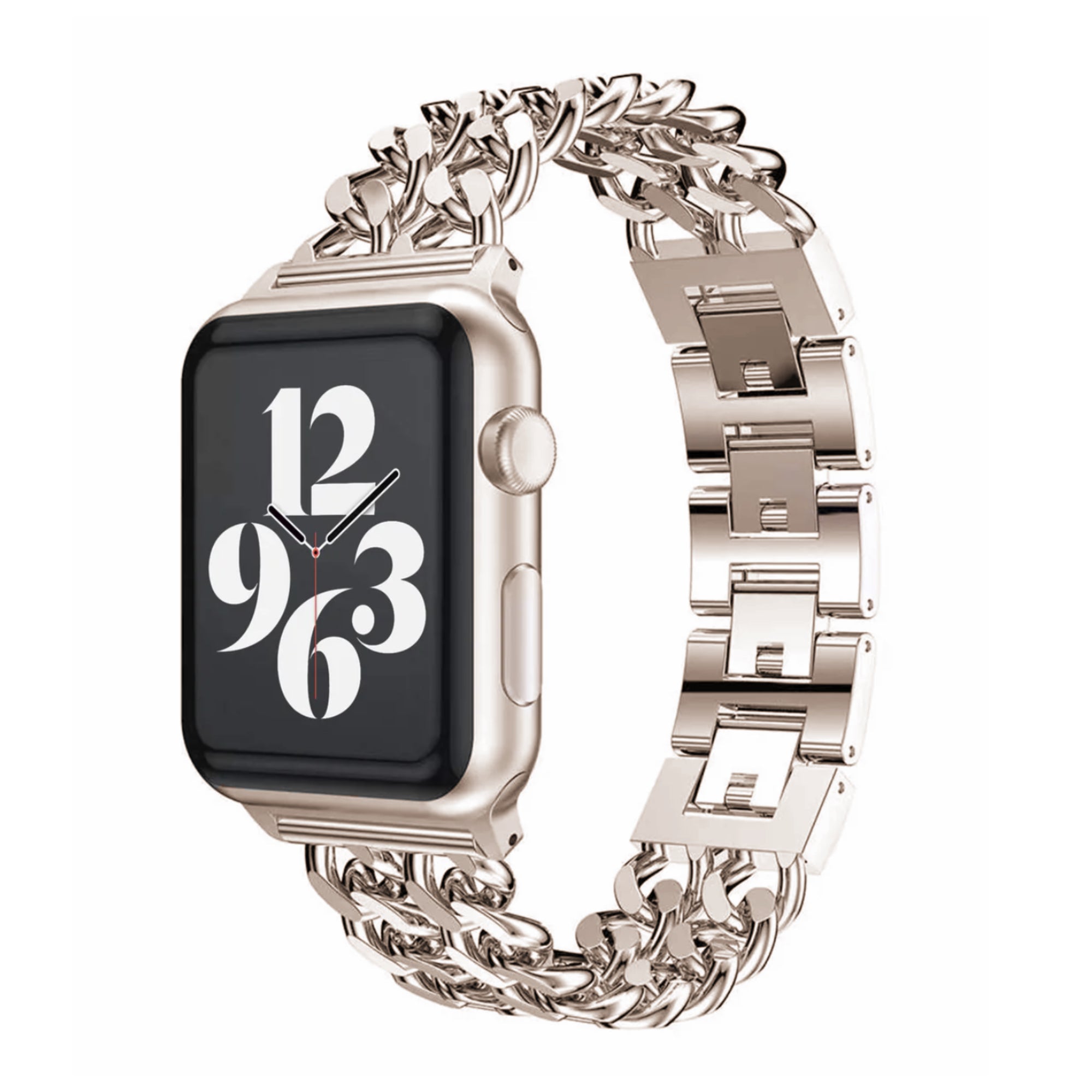 Apple Watch double chain link strap - starlight