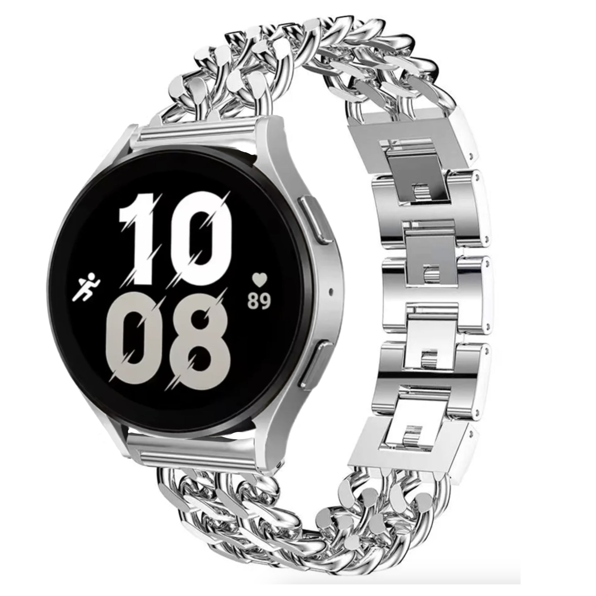 Samsung Galaxy Watch double chain strap - silver