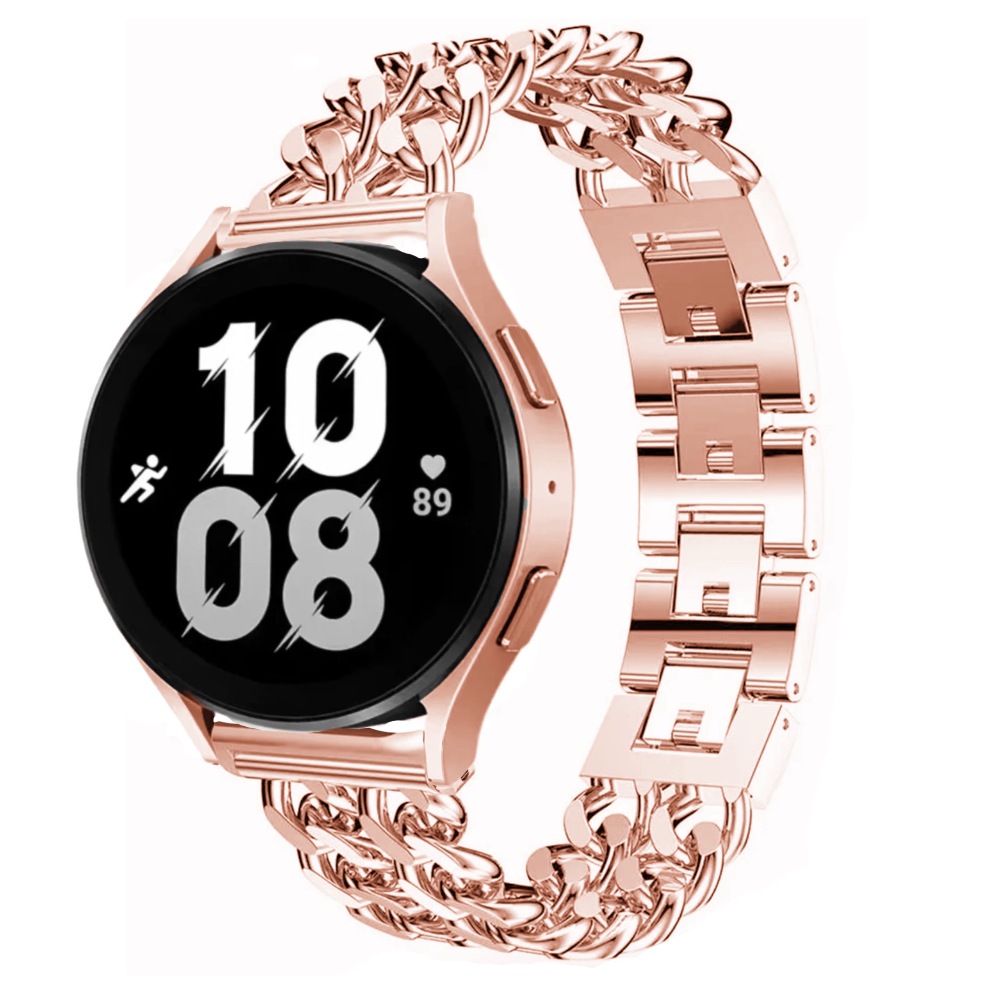 Samsung Galaxy Watch double chain strap - rose gold