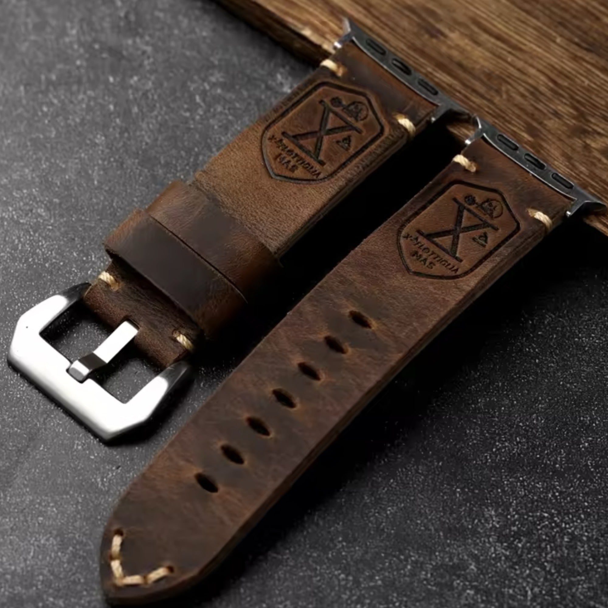 Apple Watch leather vintage band - brown