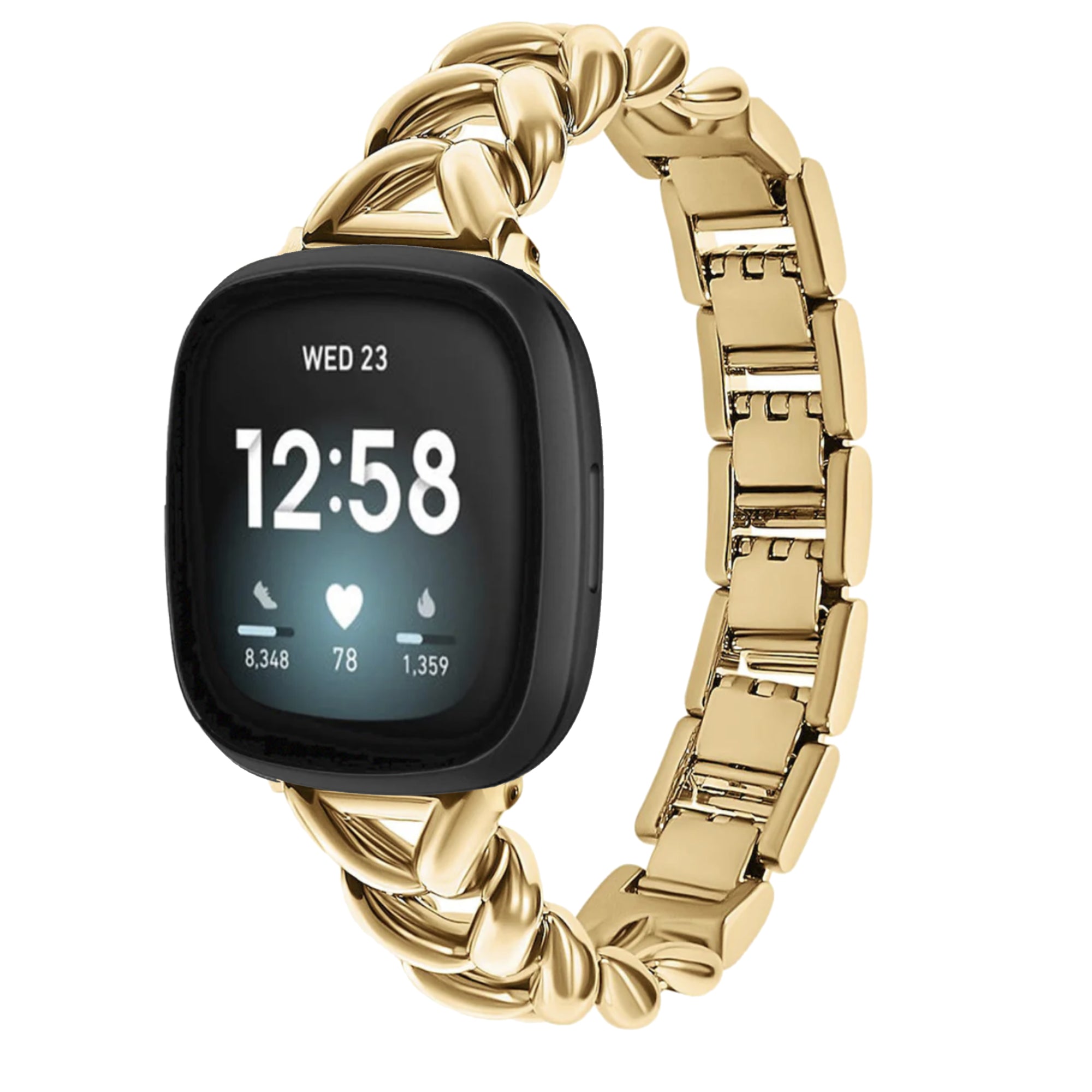 Fitbit Versa 3 / 4 / Sense V band - gold