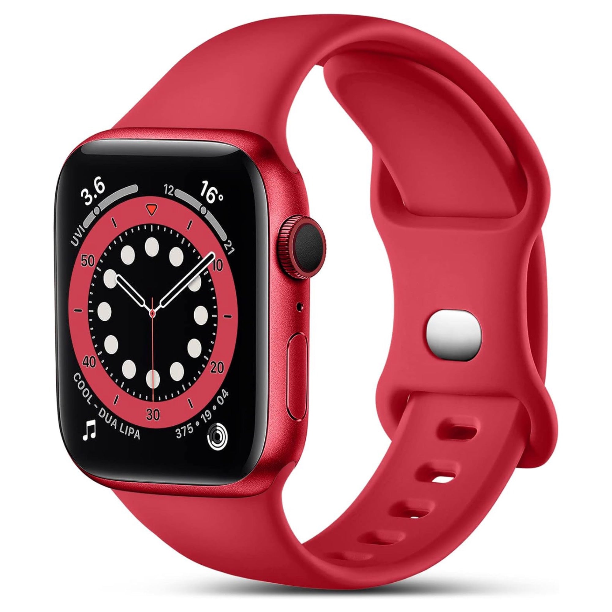 Apple Watch silicone strap - red
