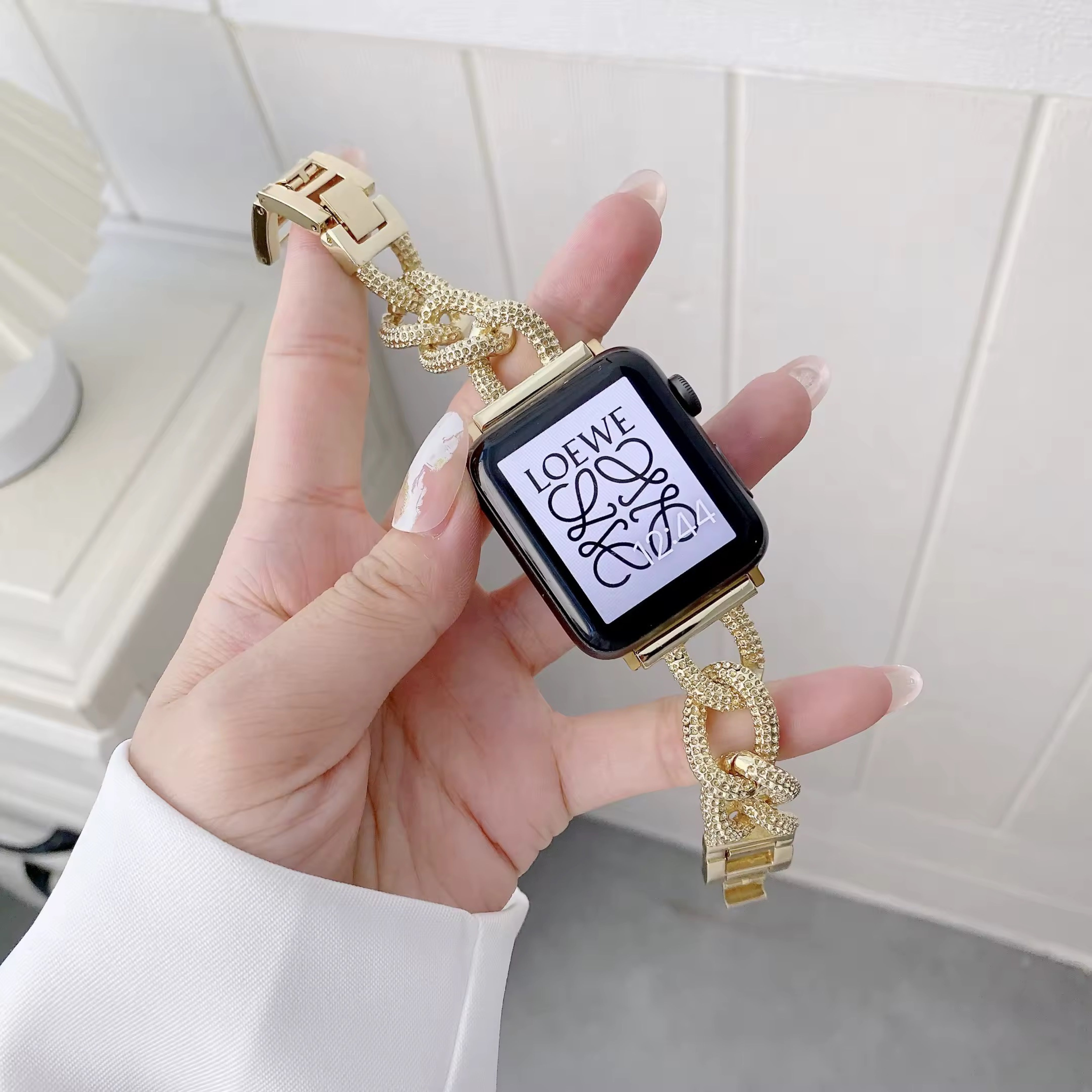 Apple Watch inspired chain strap - gold