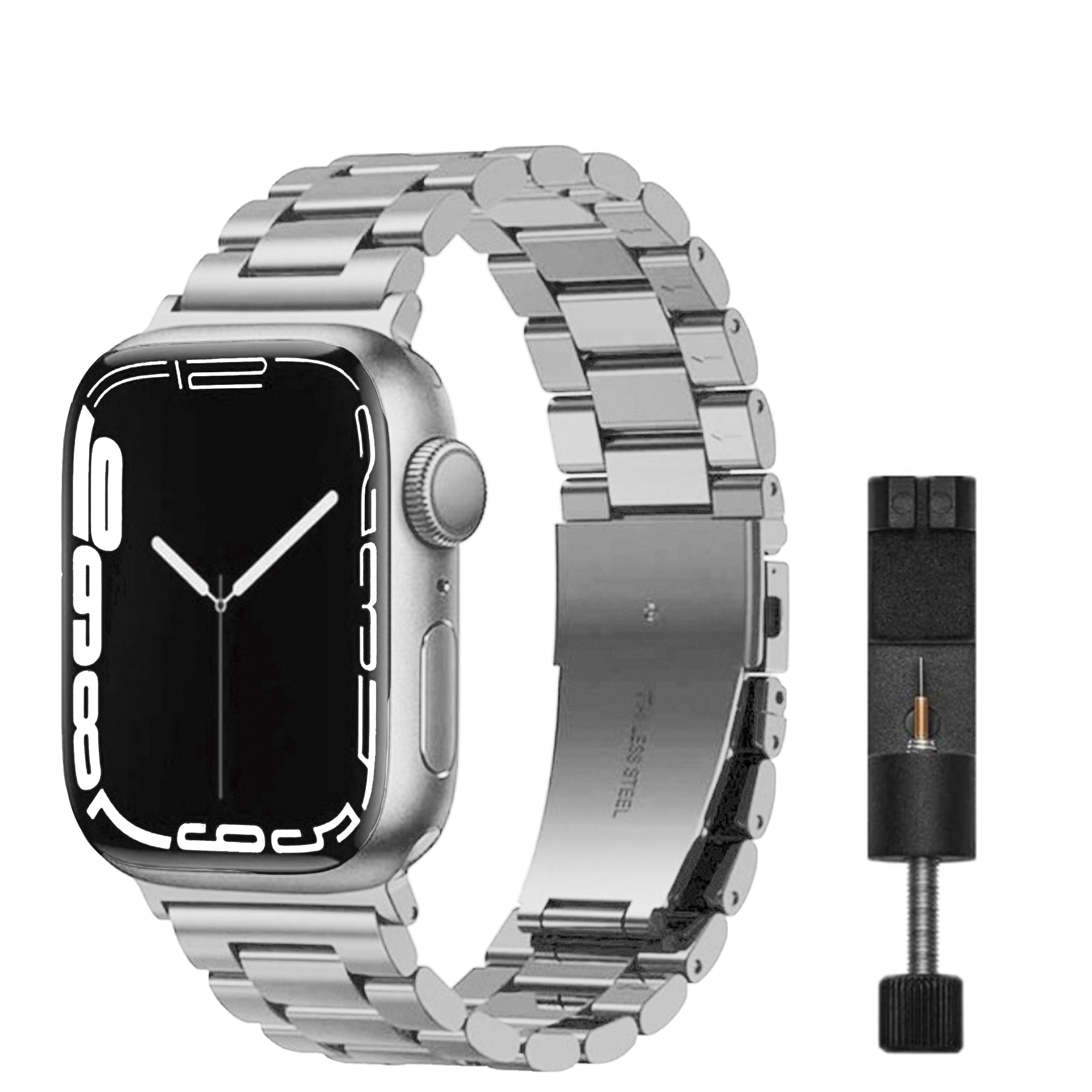 Apple Watch steel link strap - silver