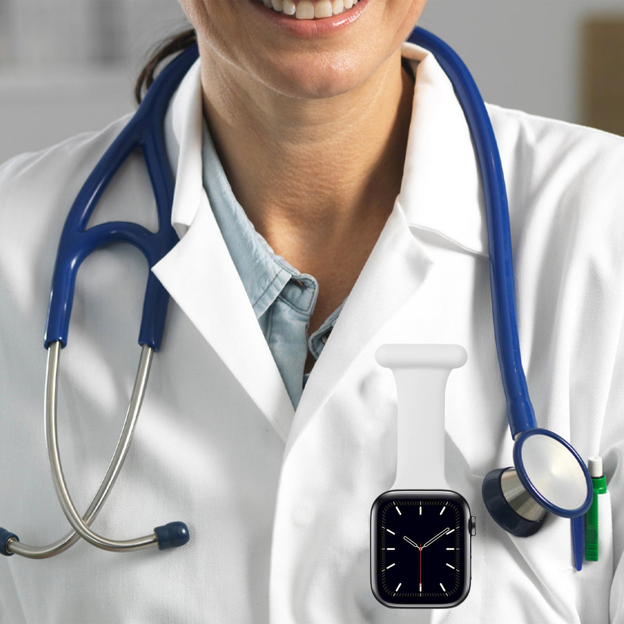 Apple Watch nurse band - white