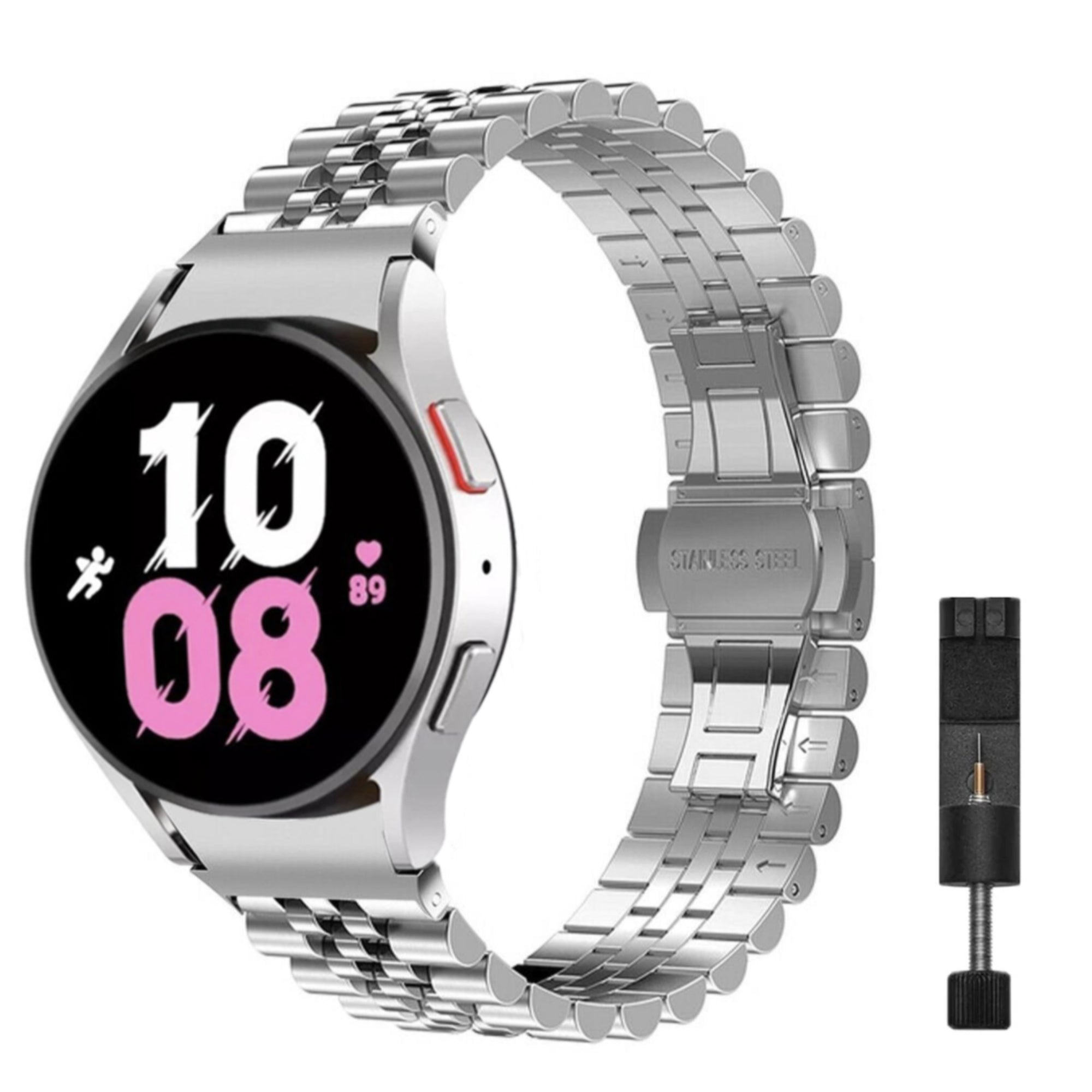Samsung Galaxy Watch jubilee strap for watch 4/5/5pro - silver