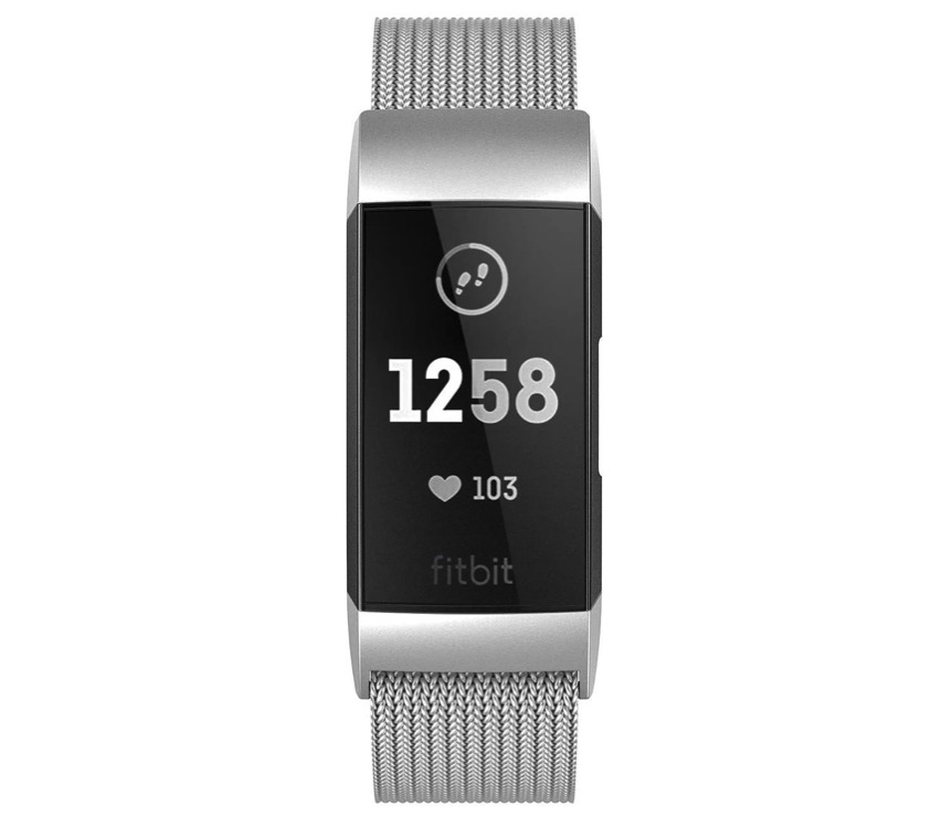 Fitbit charge 3/4 milanese band - silver
