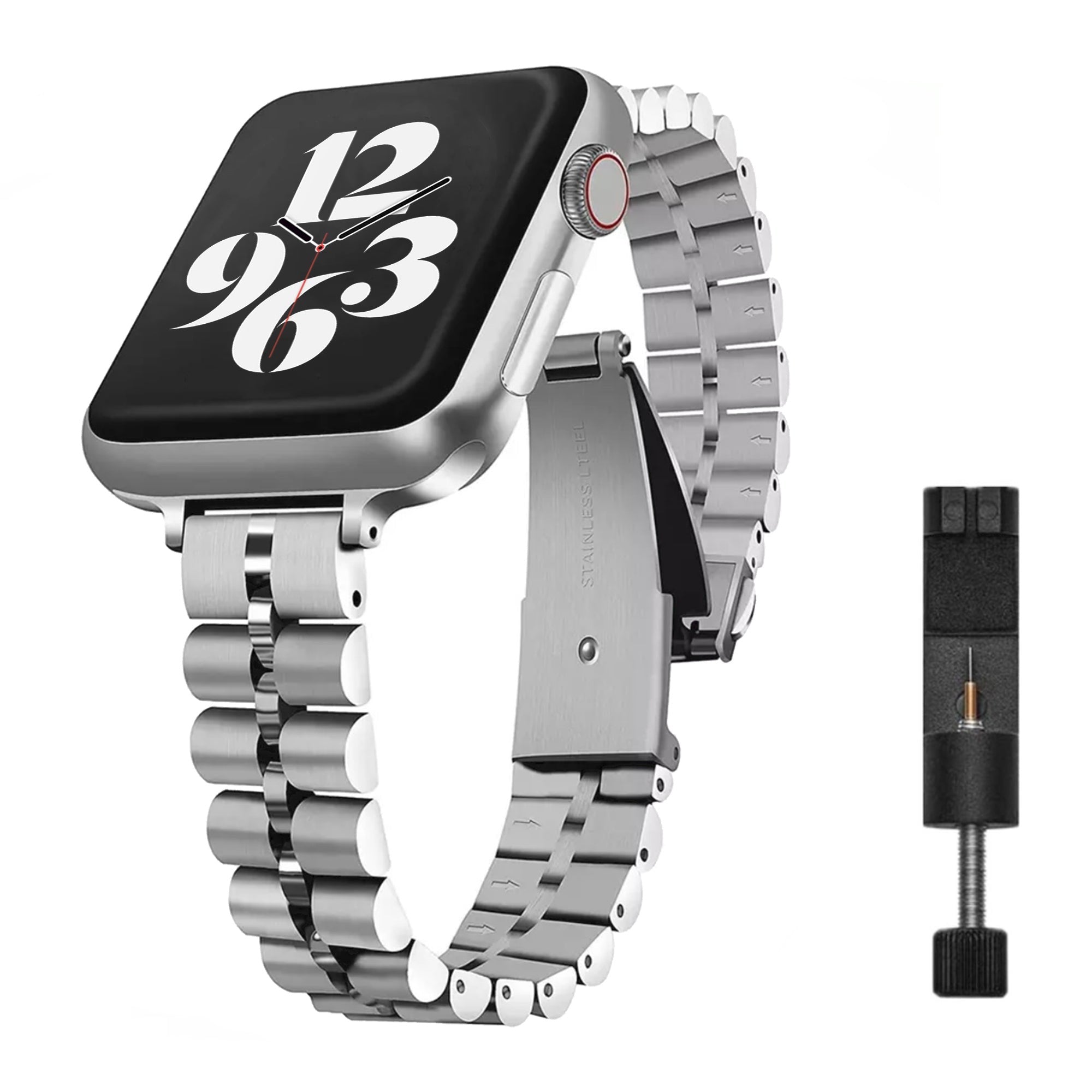 Apple Watch steel jubilee strap slim - silver