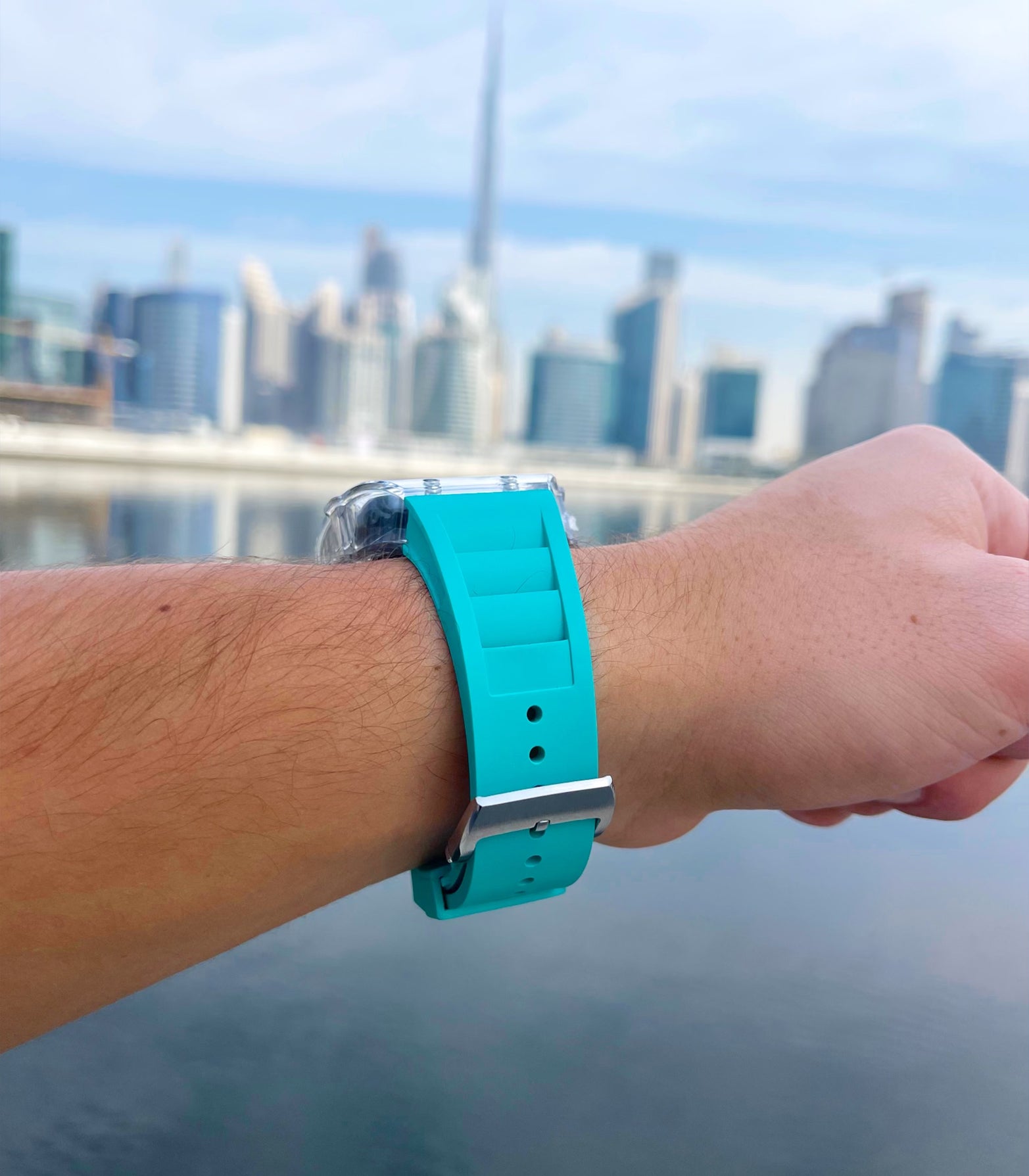 Apple Watch luxury sapphire band - mint