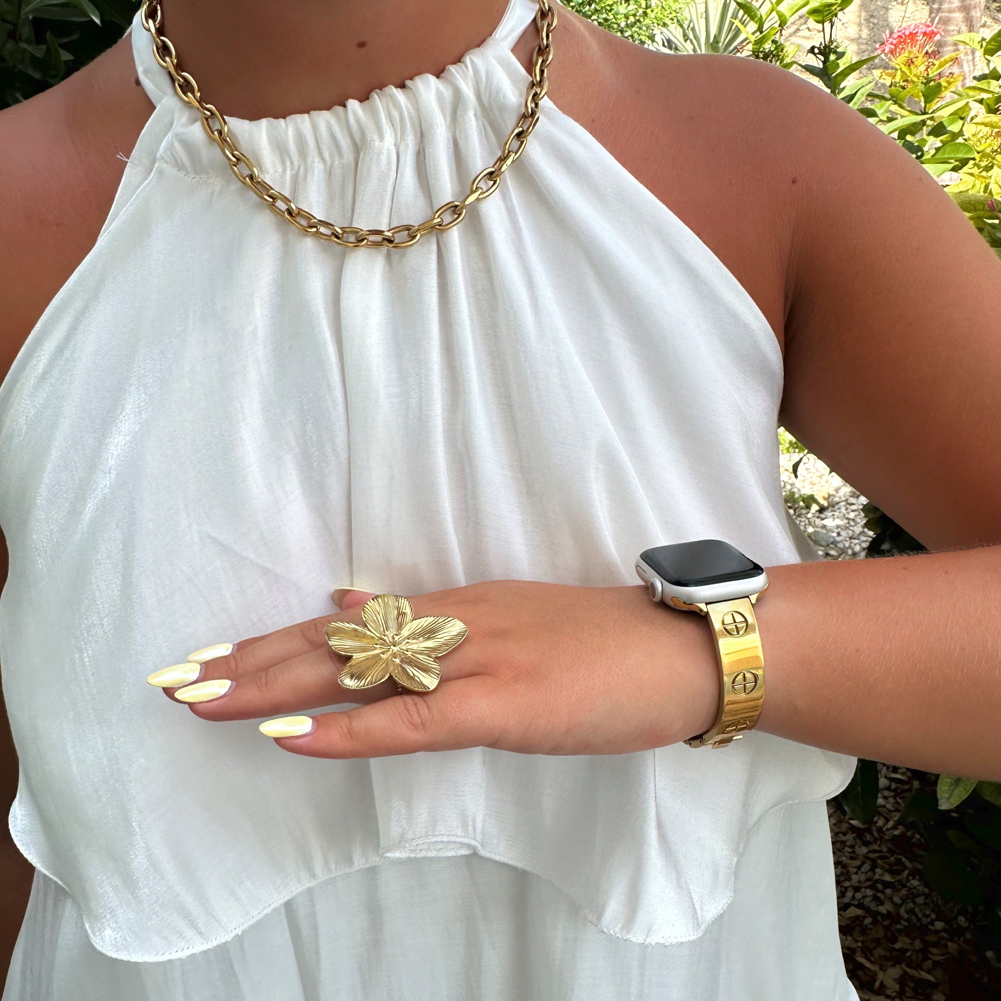 Apple Watch inspired plus strap - gold