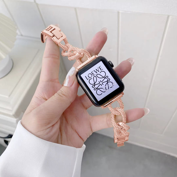 Apple Watch inspired chain strap - rose gold