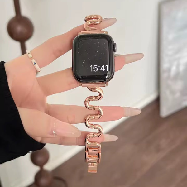 Apple Watch inspired snake strap - rose gold