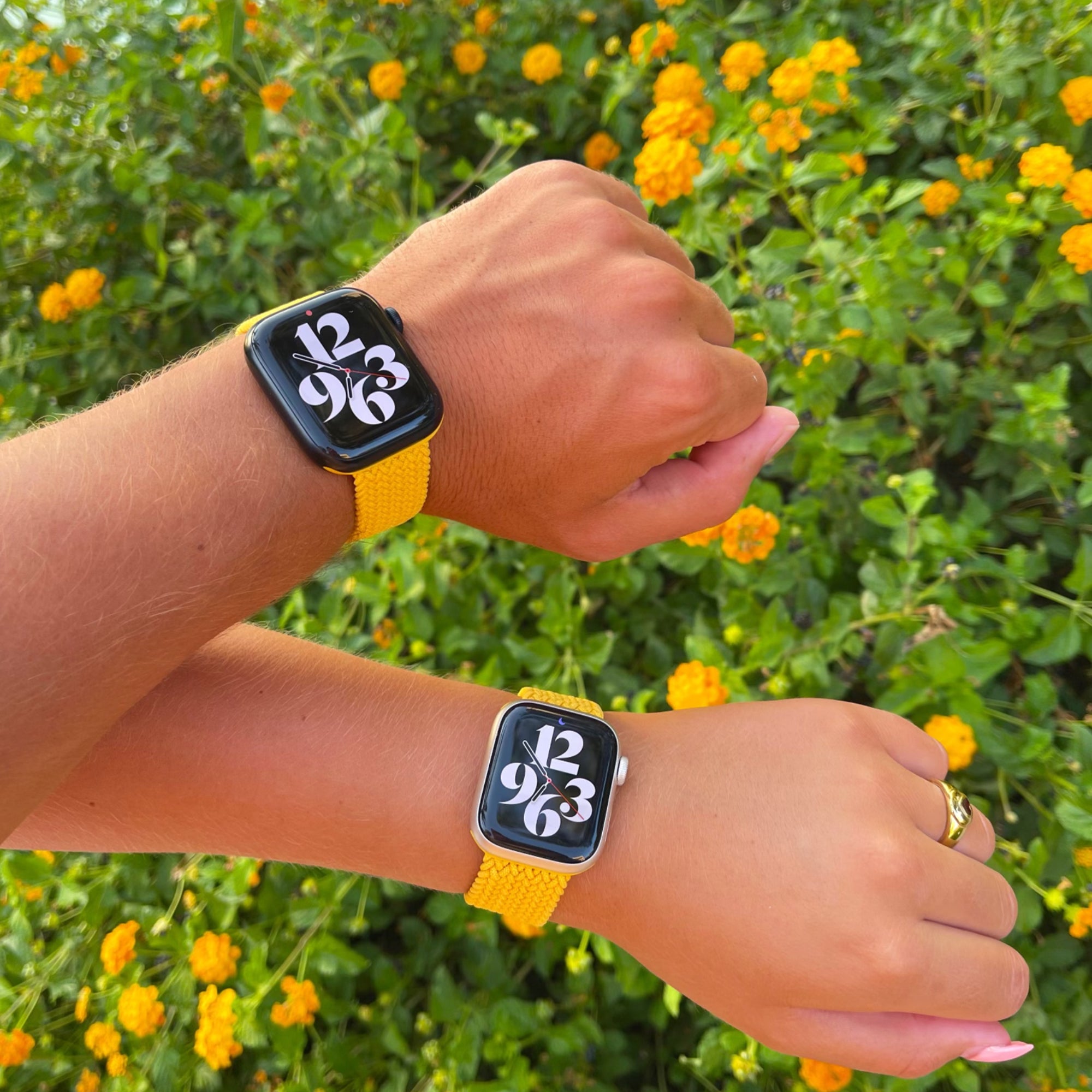 Apple Watch braided loop adjustable - corn yellow