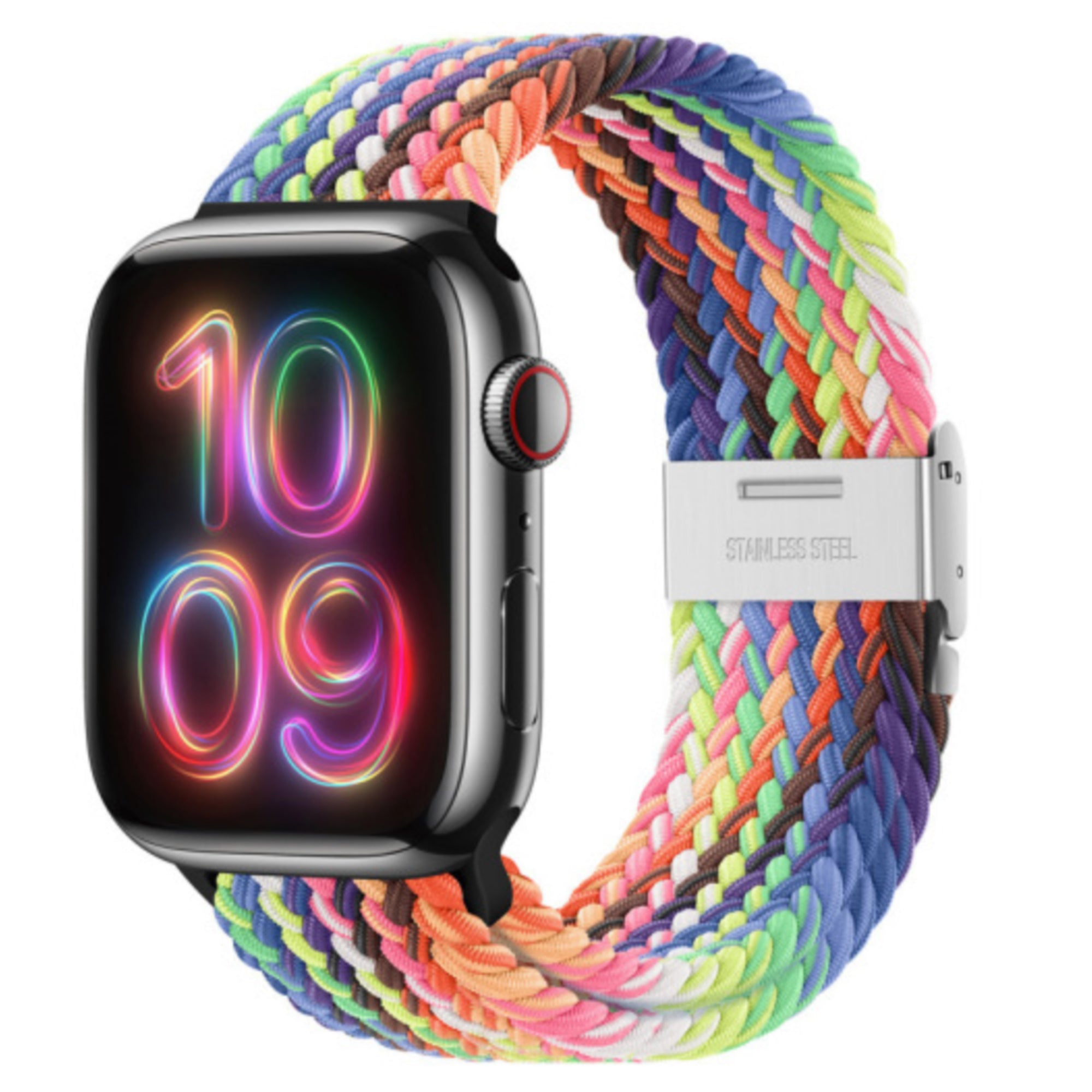 Apple Watch braided loop adjustable - neon