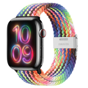 Apple Watch braided loop adjustable - lime