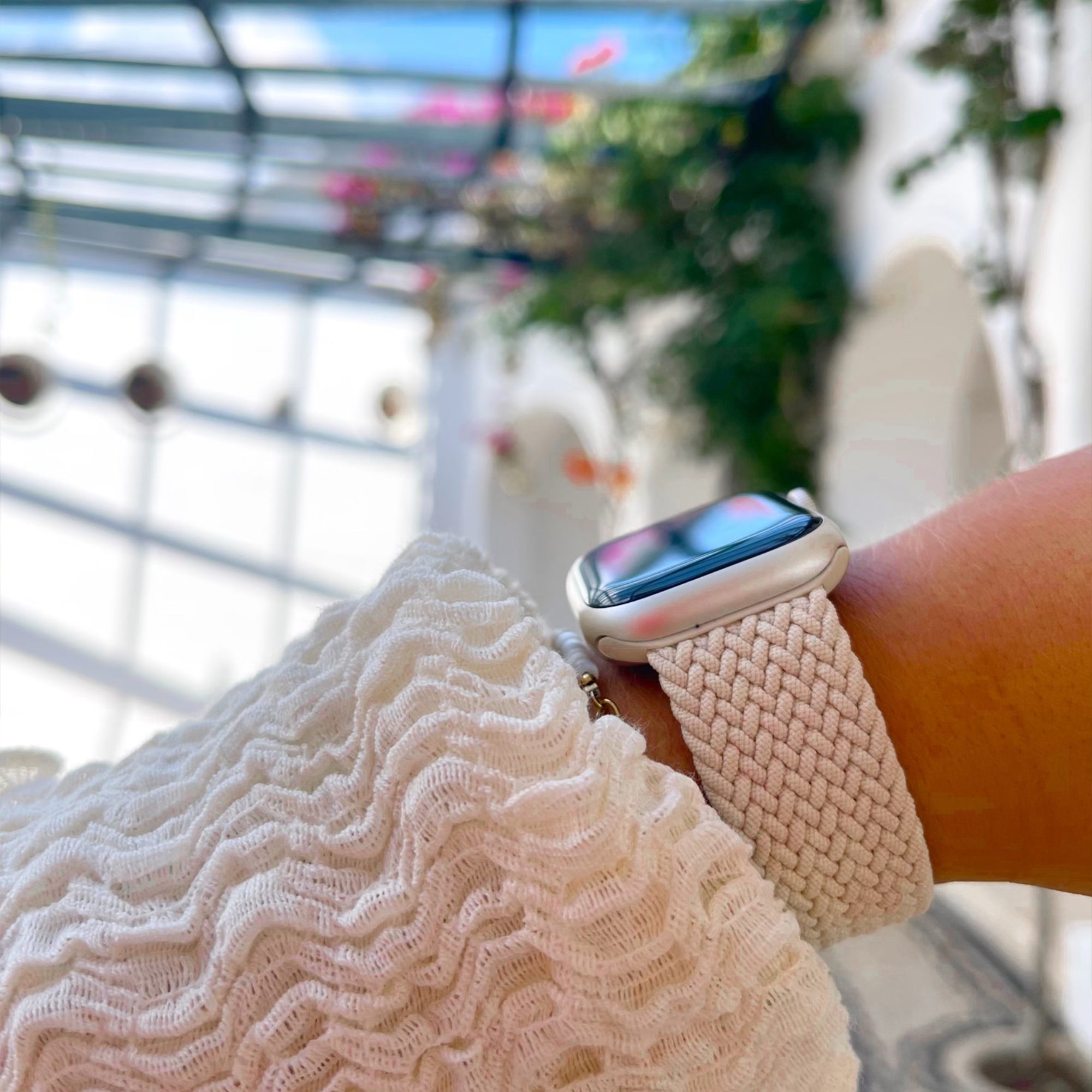 Apple Watch braided loop adjustable - starlight