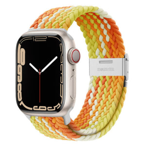 Apple Watch braided loop adjustable - lime