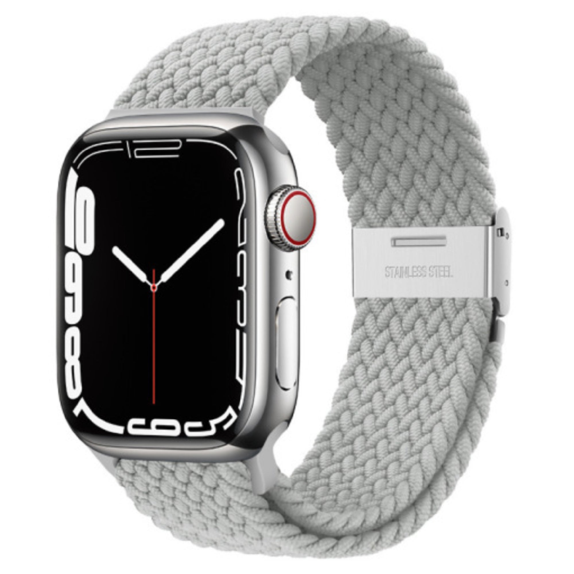 Apple Watch braided loop adjustable - pearl white