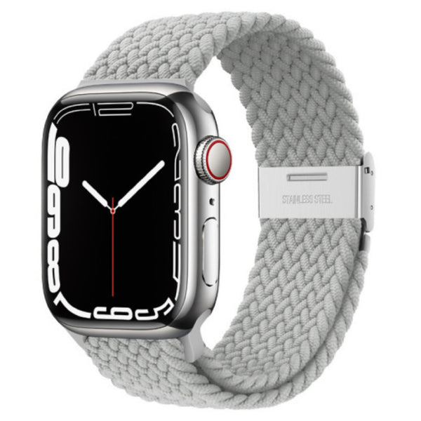 Apple Watch braided loop adjustable - pearl white