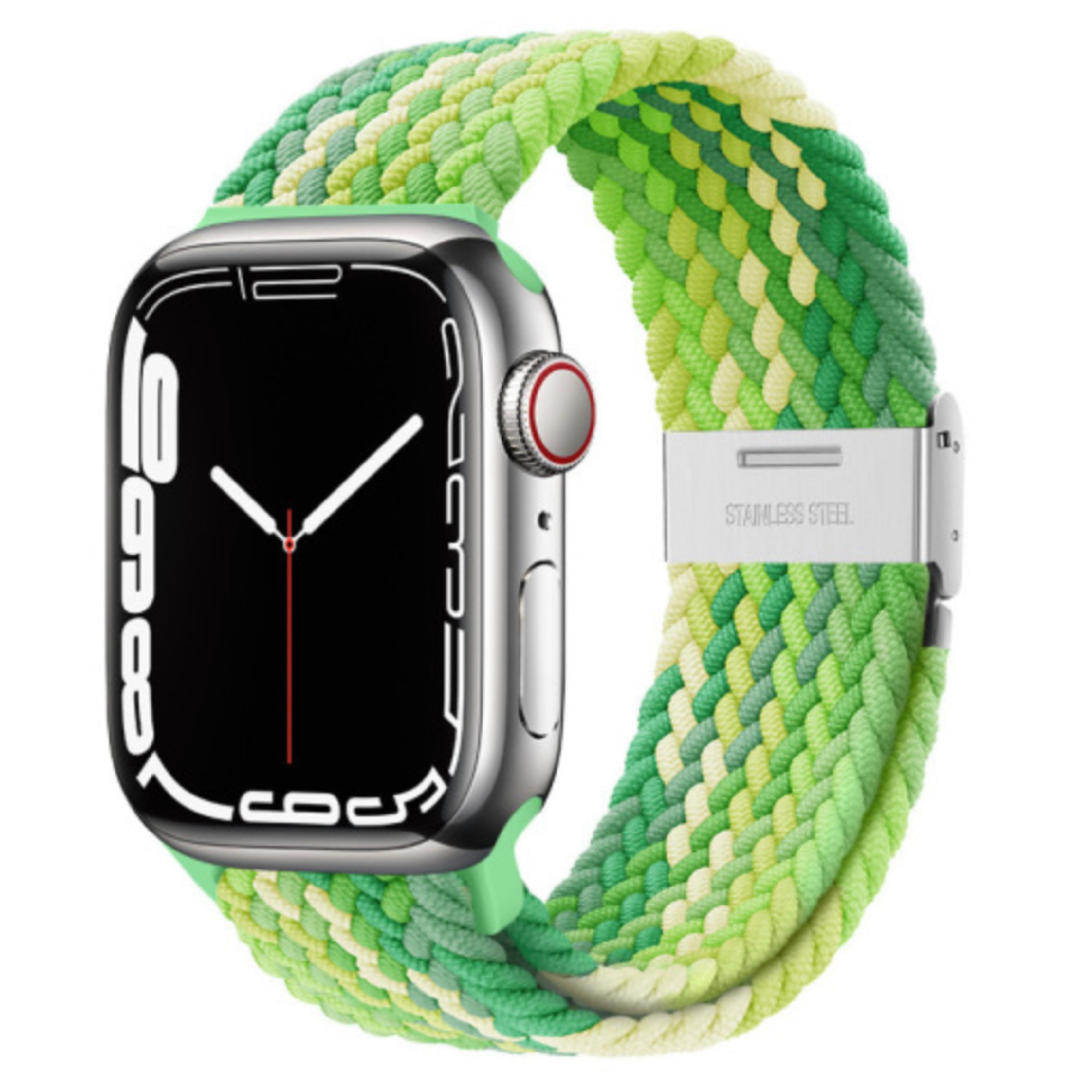 Apple Watch braided loop adjustable - lime
