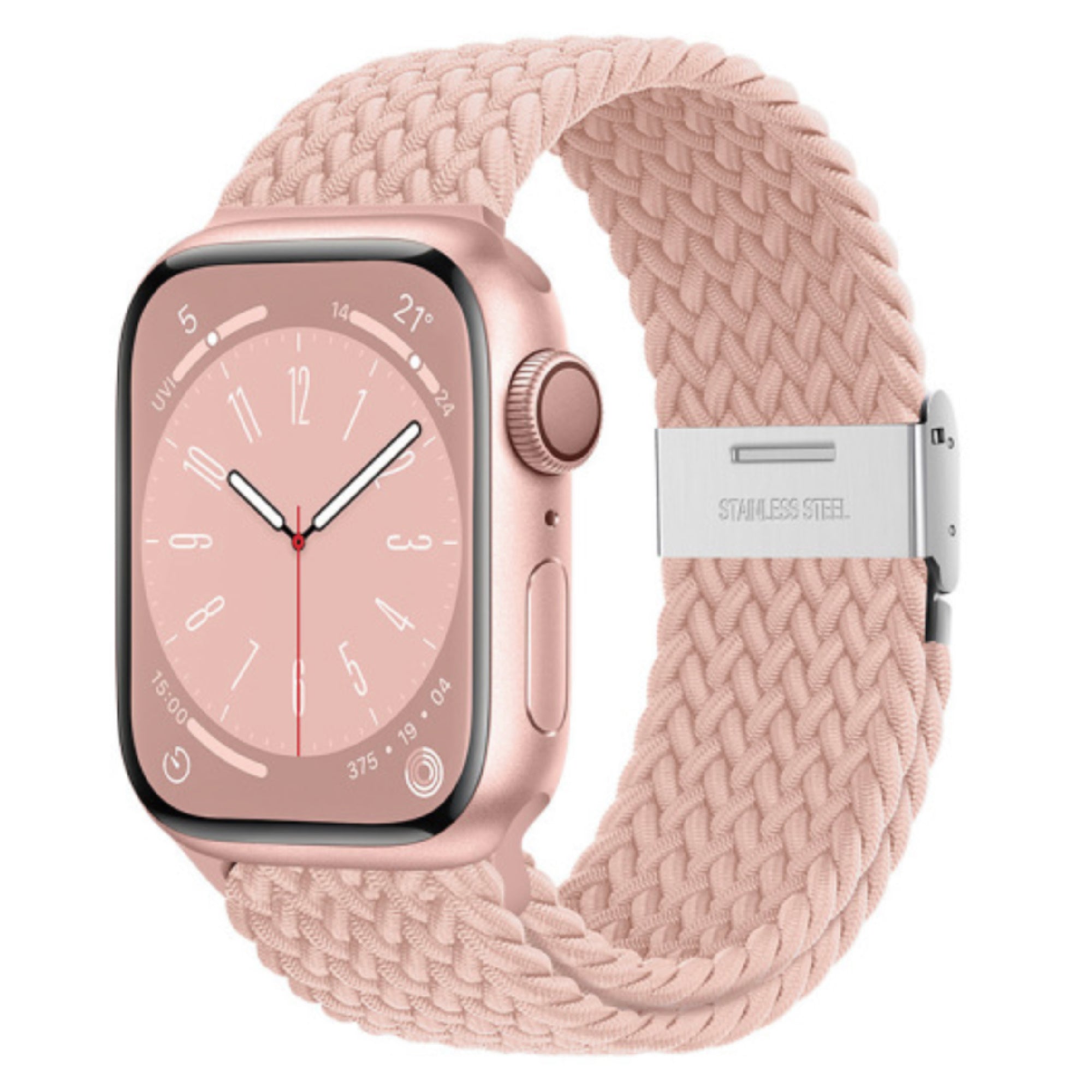 Apple Watch braided loop adjustable - pink sand
