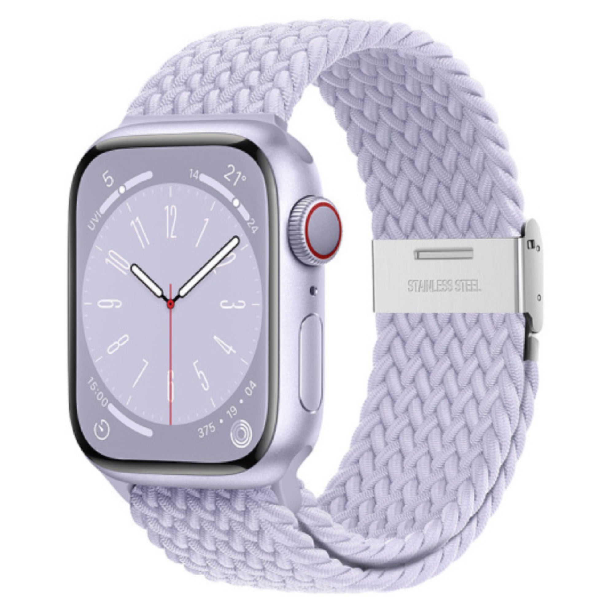 Apple Watch braided loop adjustable - fog purple