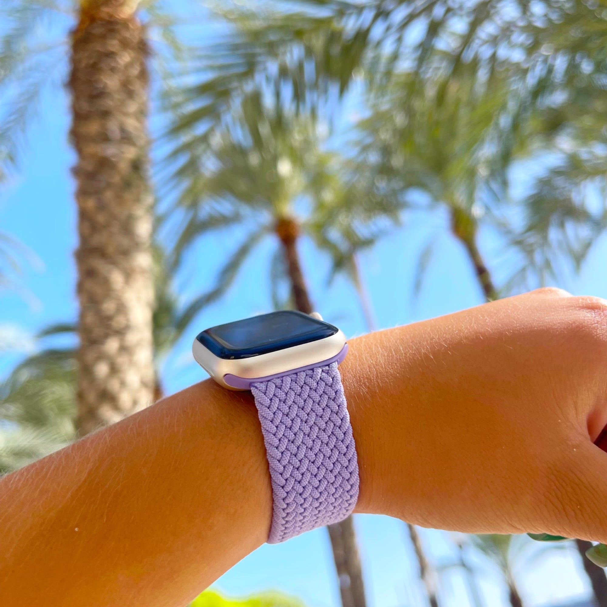 Apple Watch braided loop adjustable - lavender