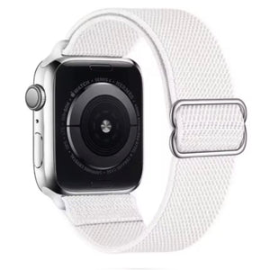 Apple Watch nylon strap adjustable - red flowers