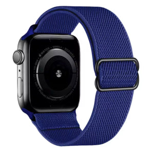 Apple Watch nylon strap adjustable - red flowers