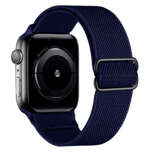 Apple Watch nylon strap adjustable - red flowers