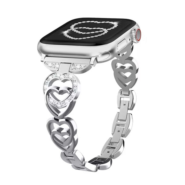Apple Watch heart band - silver