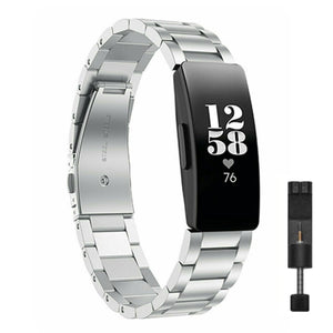 Fitbit inspire steel strap - rose gold
