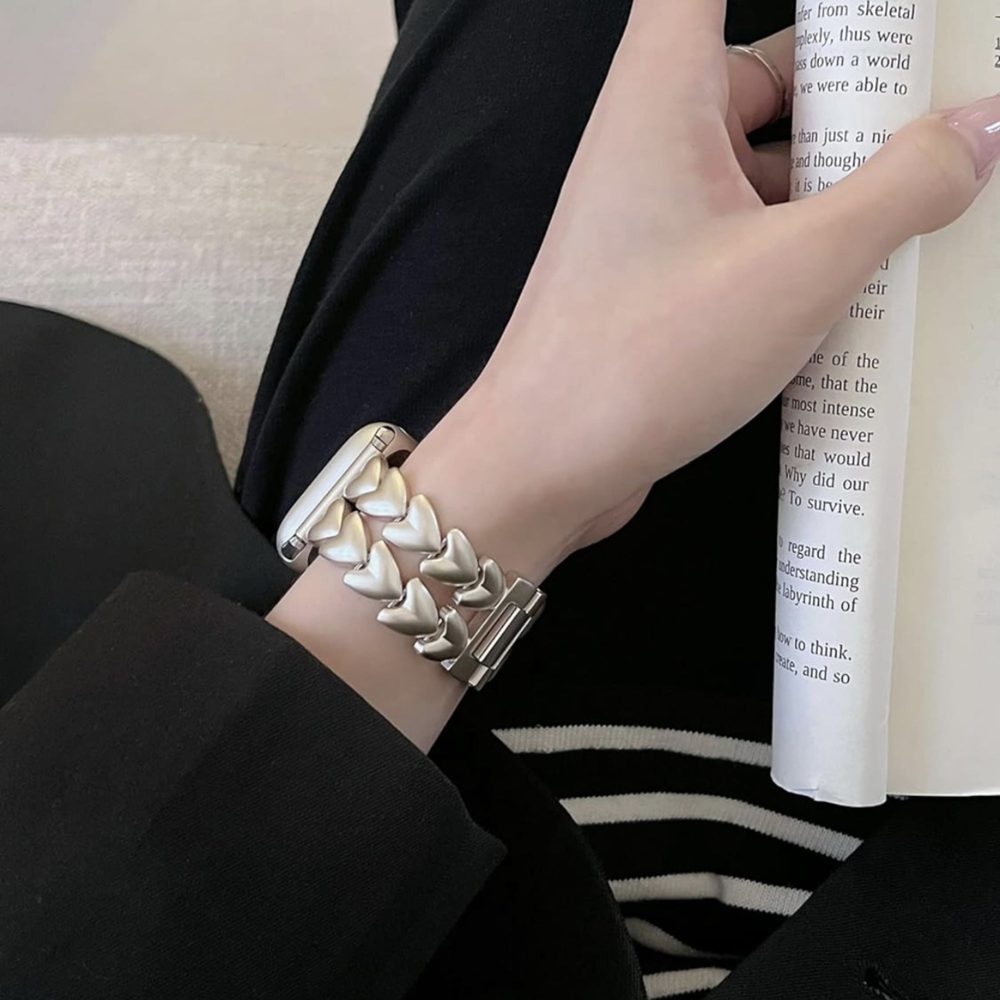 Apple Watch double love band - starlight