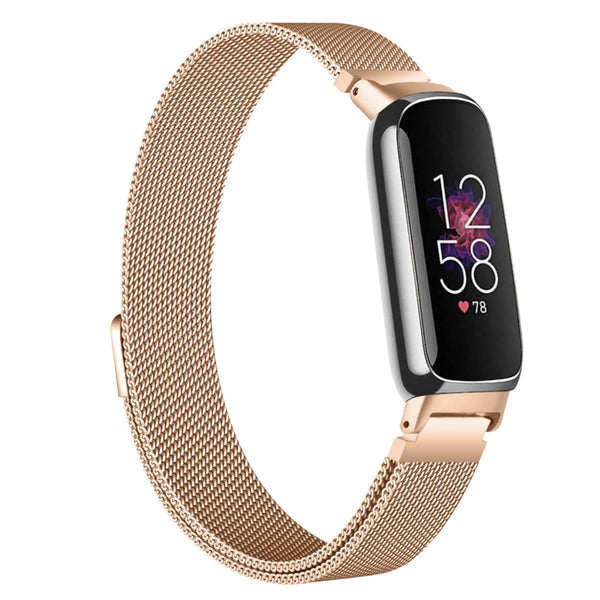 Fitbit inspire 3 milanese band - rose gold