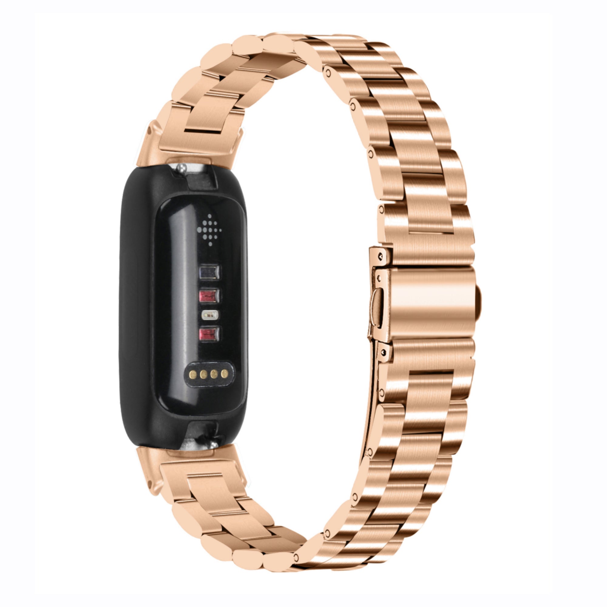 Fitbit Inspire 3 Stahlarmband – Roségold
