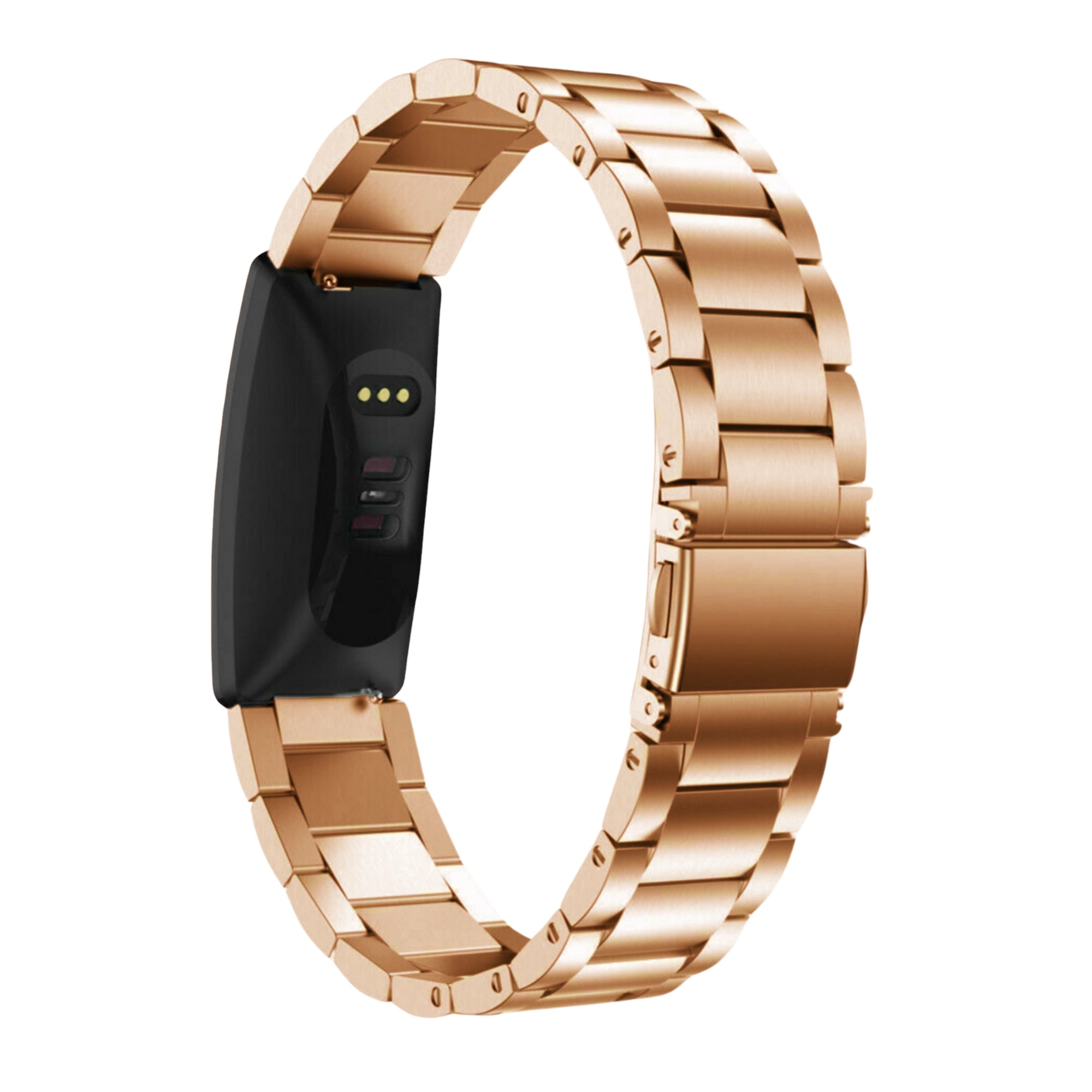Fitbit inspire steel strap - rose gold